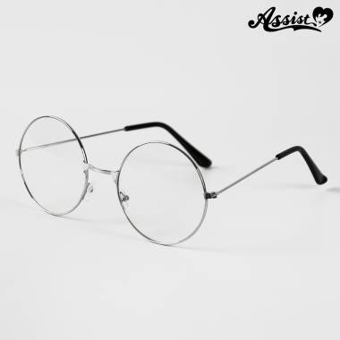 Round glasses　Silver