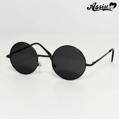 Round sunglasses black
