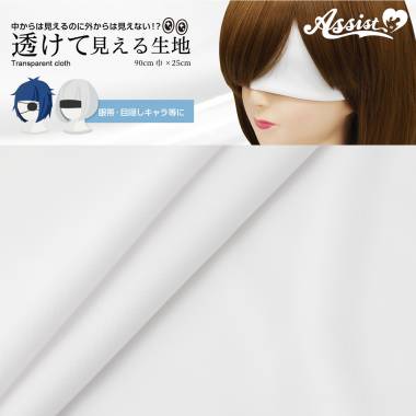 See-through Fabric, White, 90cm Wide X 25cm