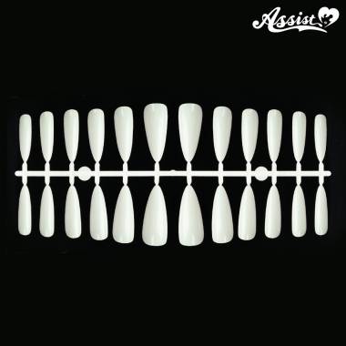 False Nails White 24 Pieces