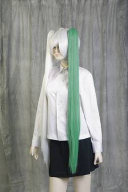 100cm Clip-in Wig　Light Green NLG-11