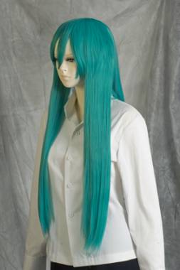 Long Wig with 1 Round Skin Top　Turquoise NHM-25