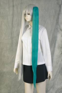 100cm Clip-in Wig　Turquoise NHM-25