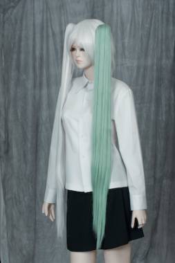 100cm Clip-in Wig　Pastel Green NGUS-63