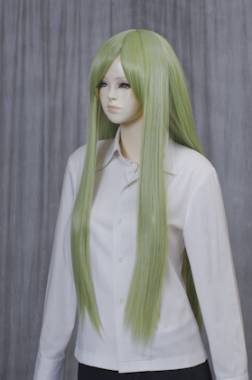 Long Wig with 1 Round Skin Top　Nile Green NIC-89