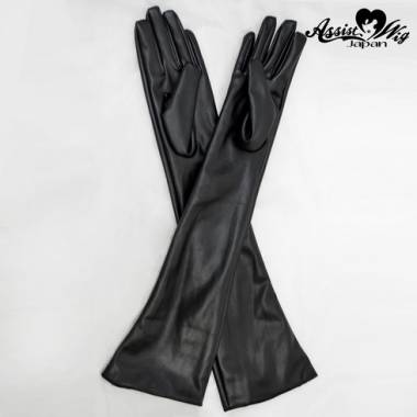 Leather gloves (long)　Black