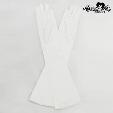 Leather gloves (long)　White