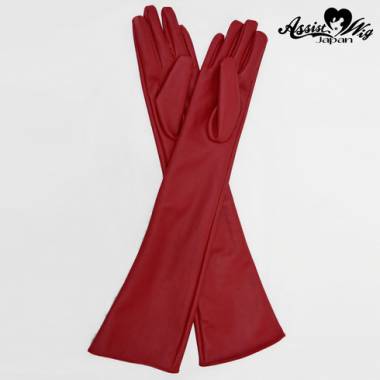 Leather gloves (long)　Red