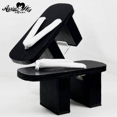High clogs (black paint) 10.5 cm　Nostalgia White