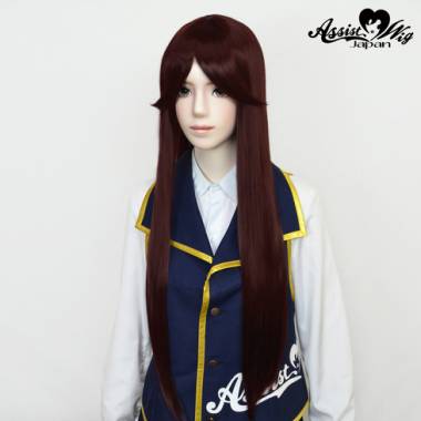 Long Wig with 1 Round Skin Top　Black Blood NBB-126