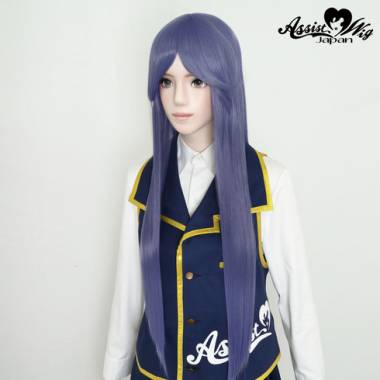 Long Wig with 1 Round Skin Top　Lavender NLV-131
