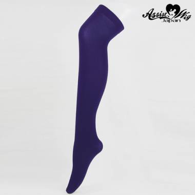 World over knee socks　purple