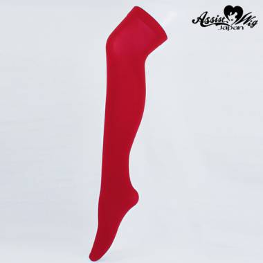 World over knee socks　Red