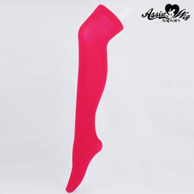 World over knee socks　Dark Pink