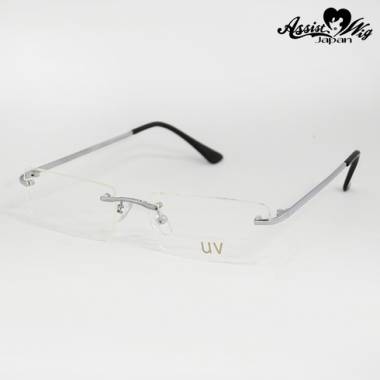No frame eyeglasses　Silver