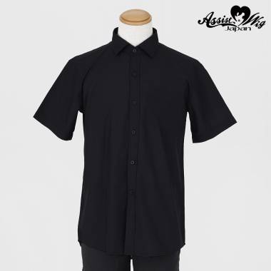 Colore Shirt (Men's Style, Short Sleeves)　Black