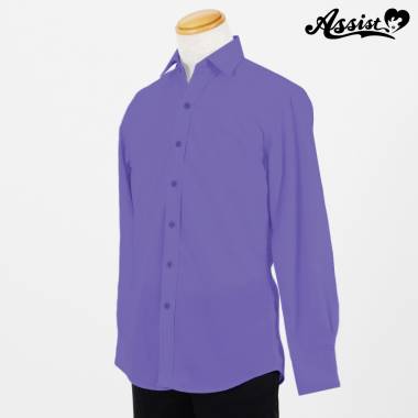 Colored Shirt (men's Style/long Sleeve)　Light purple