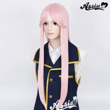 Long Wig with 1 Round Skin Top　Milky Pink NMLP-151