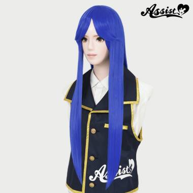 Long Wig with 1 Round Skin Top　Arabian Blue NAL-104