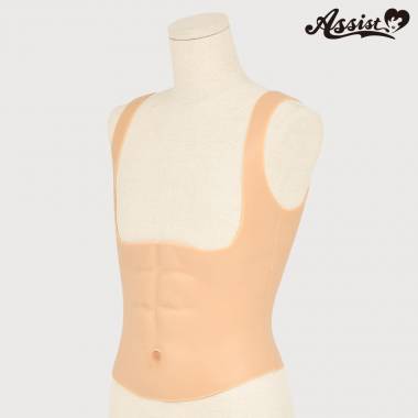 Silicone Abs Shirt　Beige