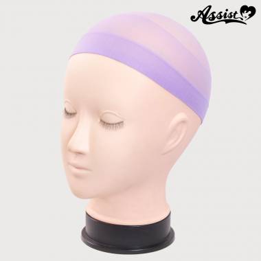Wig net (swimming cap type)　Light purple