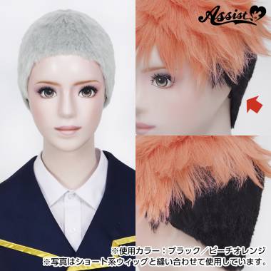 Shaved Wig　White Silver 60
