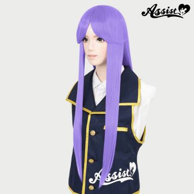 Long Wig with 1 Round Skin Top　Romance Purple NLP-35