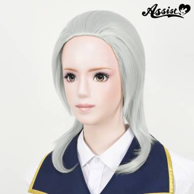 Slick Back Hair Wolf　White Silver 60