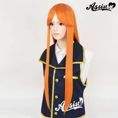 Long Wig with 1 Round Skin Top　Valencia Orange NVO-84