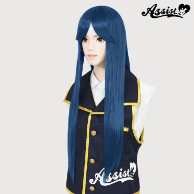 Long Wig with 1 Round Skin Top　Romance Blue NBL-76