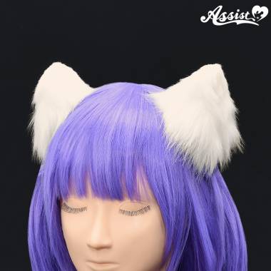 Animal Ears With Wire　Binaural Set　White