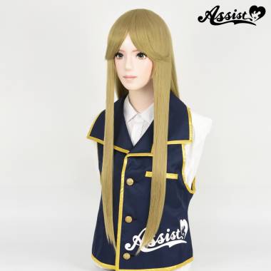 Long Wig with 1 Round Skin Top　Milky Gold 369