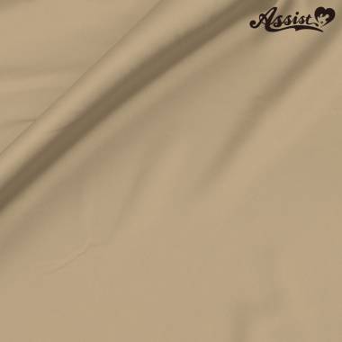 Assist Satin Fabric 125cm Wide X 50cm Brown　No.20