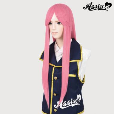 Long Wig with 1 Round Skin Top　Cure Pink NPC-111