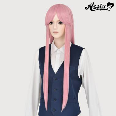 Long Wig with 1 Round Skin Top　Emomo Pink NEMM-180
