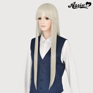 Long Wig with 1 Round Skin Top　Off-white NOWH-172