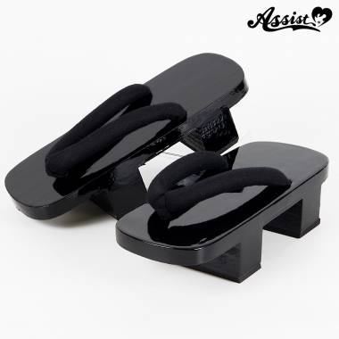 Clogs (solid black) 5.5 cm　Throw Black