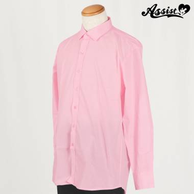 Colored Shirt (men's Style/long Sleeve)　Light Pink