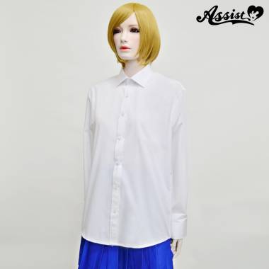 Colored Shirt (men's Style/long Sleeve)　White
