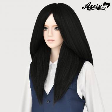 Super Styleable Volume Wigs Long　Black 1B