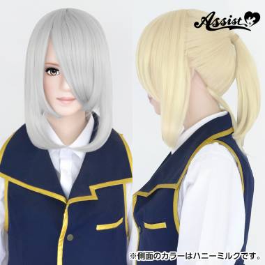 Ponytail Wig RX　White Silver 60