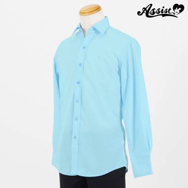 Colored Shirt (men's Style/long Sleeve)　Light Blue
