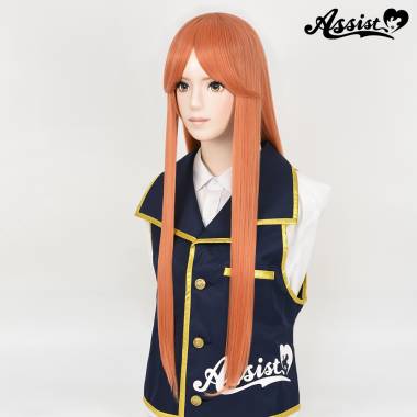 Long Wig with 1 Round Skin Top　Princess Orange NPO-112