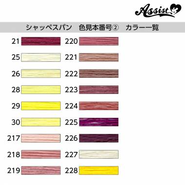 Fujix Schappespan Sewing Thread 200m Roll (60 Count) Color Sample Number ②