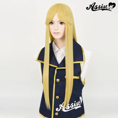 Long Wig with 1 Round Skin Top　Yellowshaan NUG-61