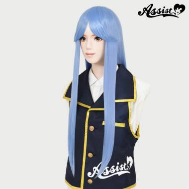 Long Wig with 1 Round Skin Top　East Blue NSB-73