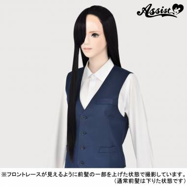 Front Lace Long　Black Brown 3