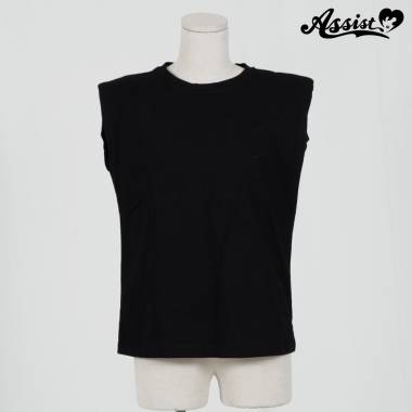 Inner with shoulder pads　Black