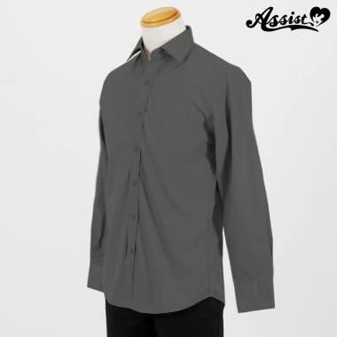 Colored Shirt (men's Style/long Sleeve)　Gray