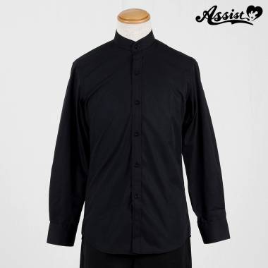 Stand  Color Shirt　Black